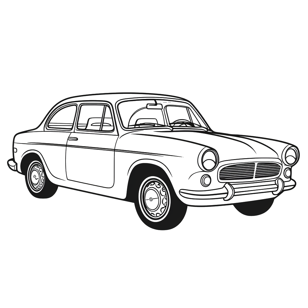 Dibujo de coches para colorear 1 listo para imprimir gratis