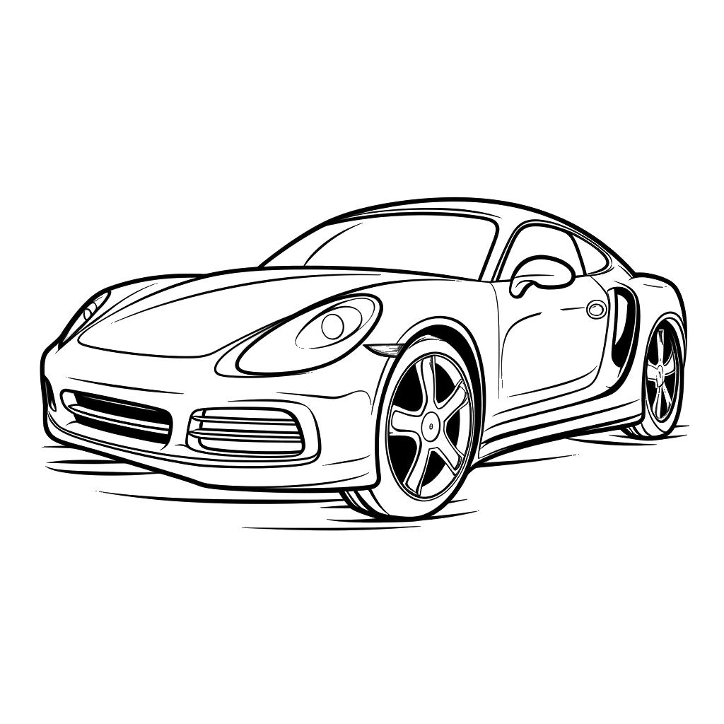 Dibujo de coches para colorear 10 listo para imprimir gratis