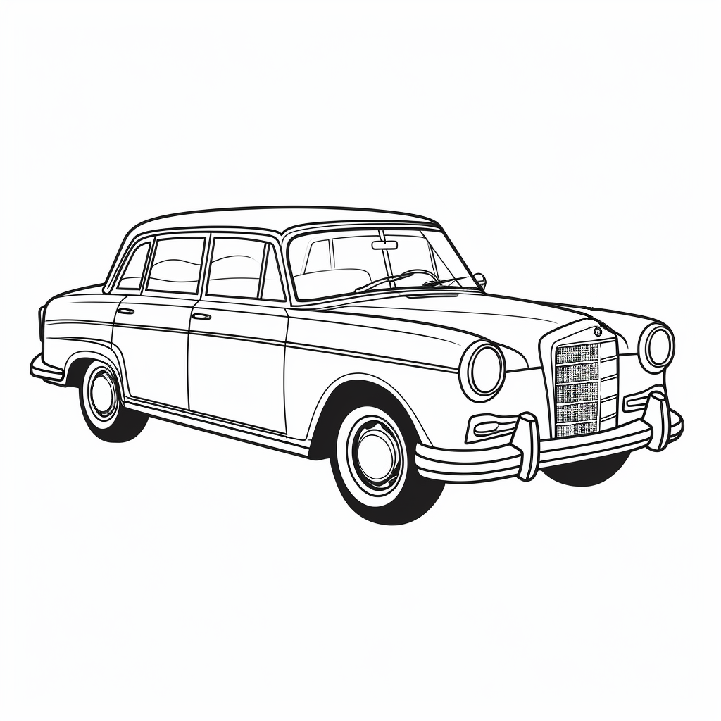 Dibujo de coches para colorear 11 listo para imprimir gratis