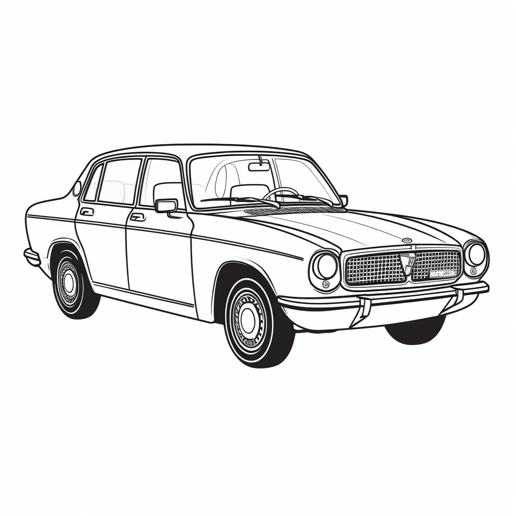 Dibujo de coches para colorear 2 listo para imprimir gratis