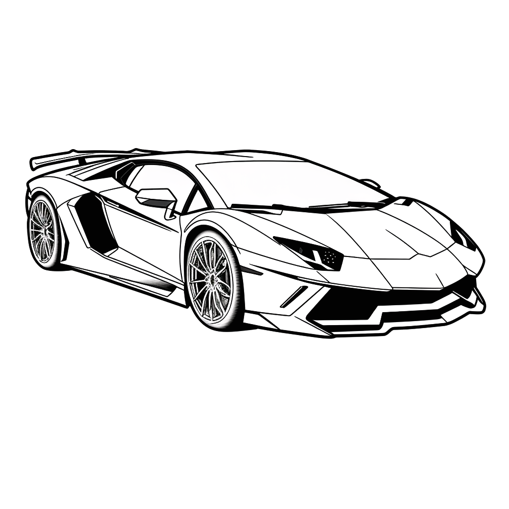 Dibujo de coches para colorear 27 listo para imprimir gratis