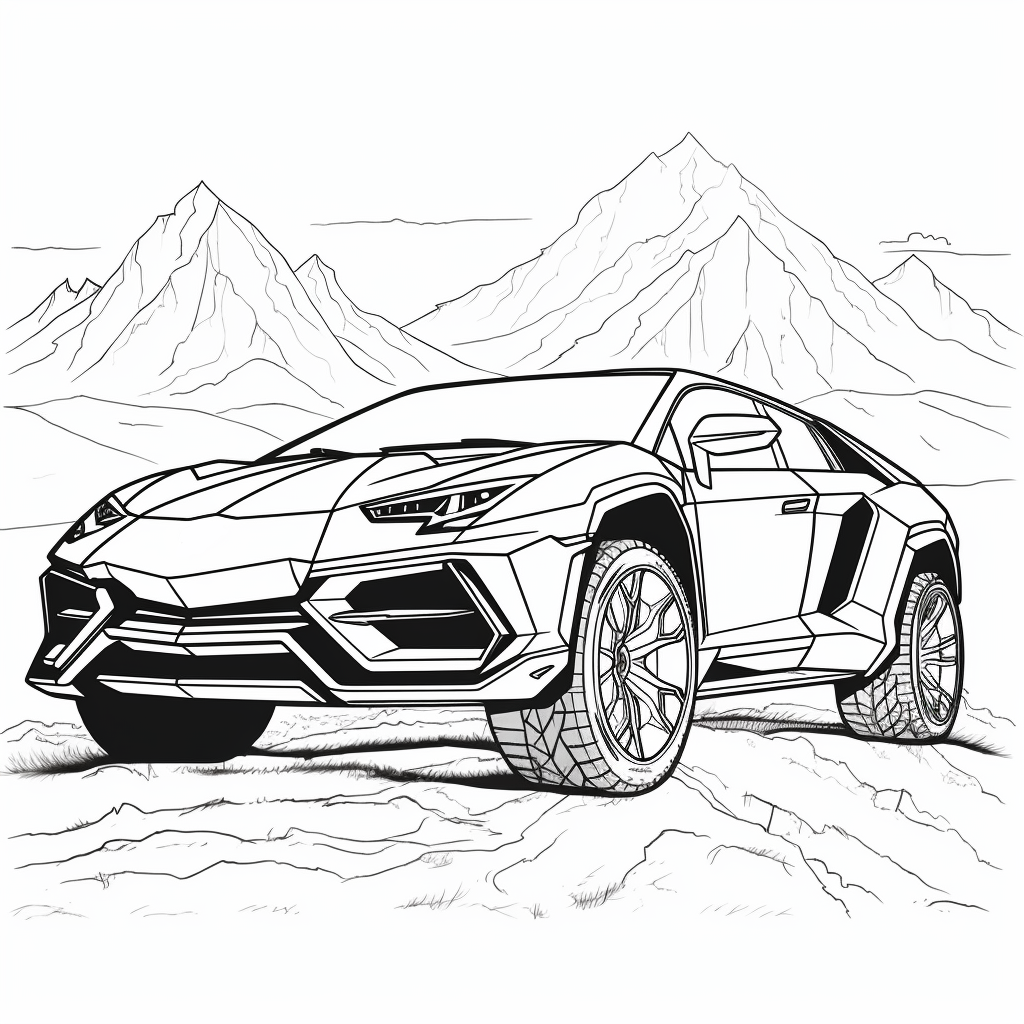 Dibujo de coches para colorear 37 listo para imprimir gratis