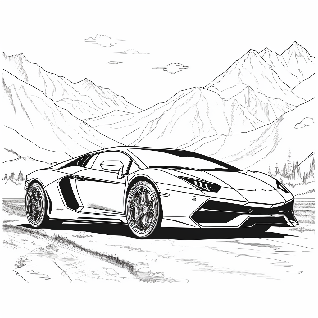 Dibujo de coches para colorear 39 listo para imprimir gratis