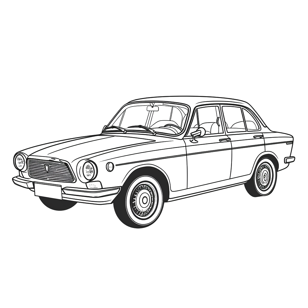 Dibujo de coches para colorear 4 listo para imprimir gratis
