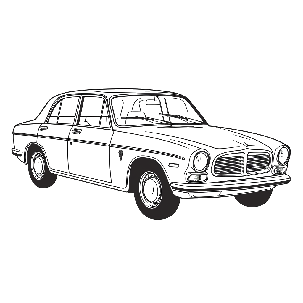 Dibujo de coches para colorear 6 listo para imprimir gratis