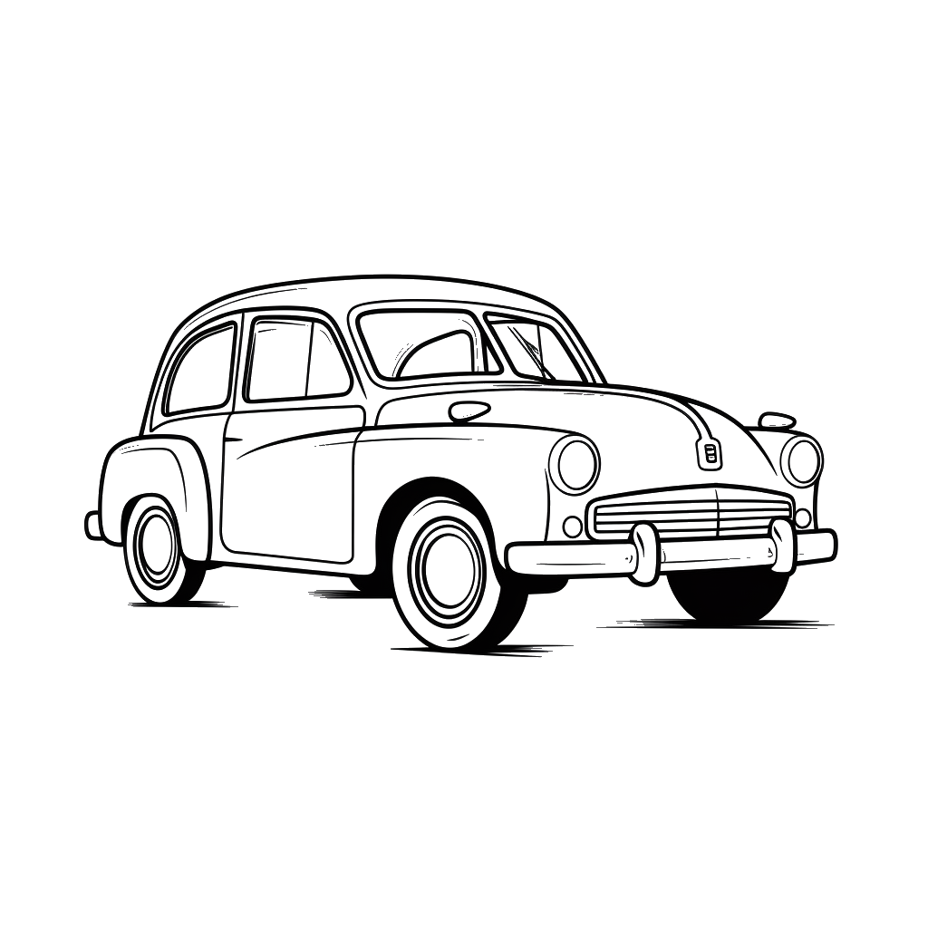 Dibujo de coches para colorear 7 listo para imprimir gratis
