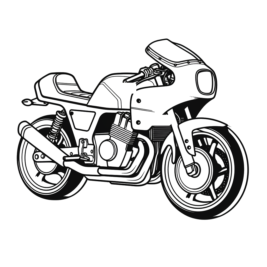 Dibujo de motos para colorear 12 listo para imprimir gratis