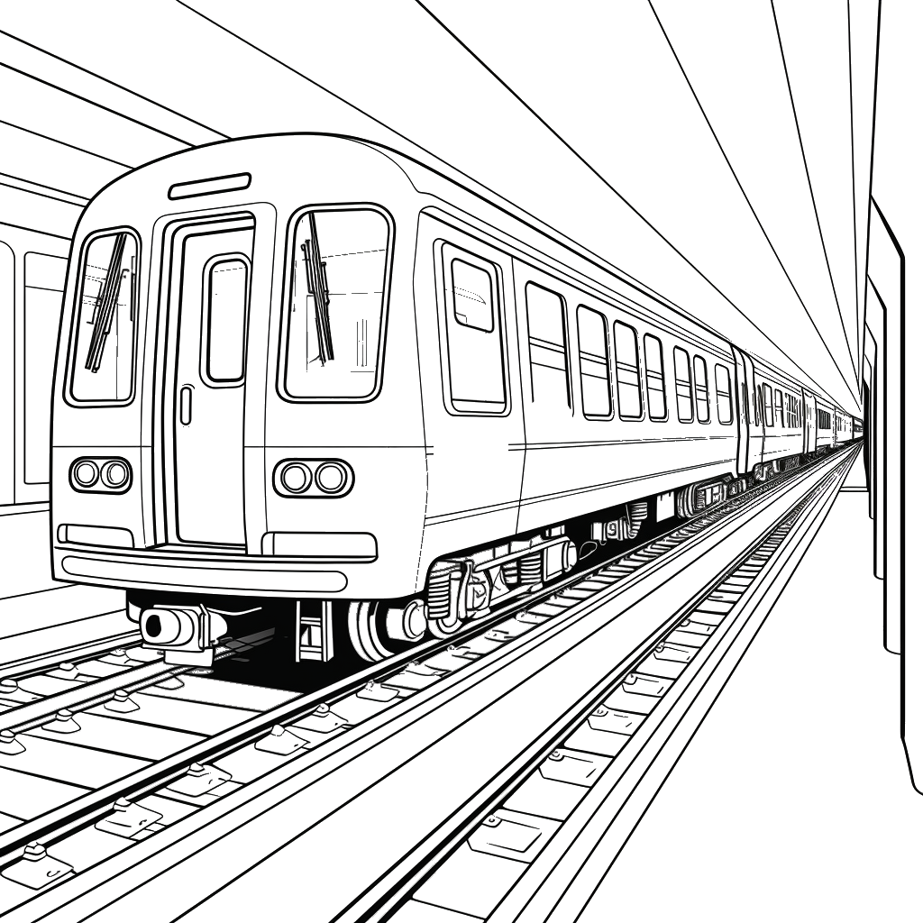 Dibujo de trenes para colorear 10 listo para imprimir gratis
