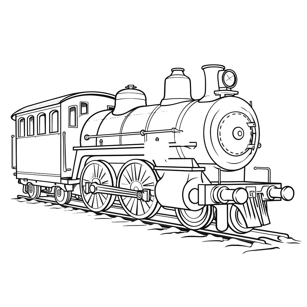 Dibujo de trenes para colorear 13 listo para imprimir gratis