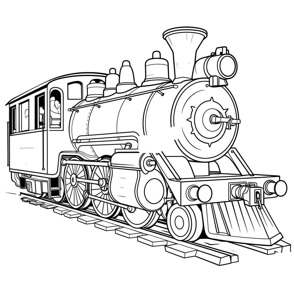 Dibujo de trenes para colorear 15 listo para imprimir gratis