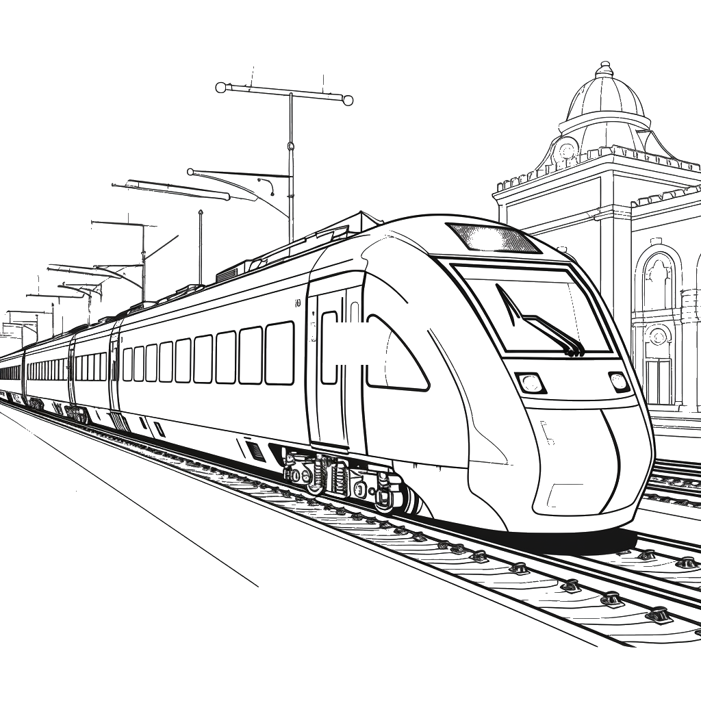 Dibujo de trenes para colorear 21 listo para imprimir gratis